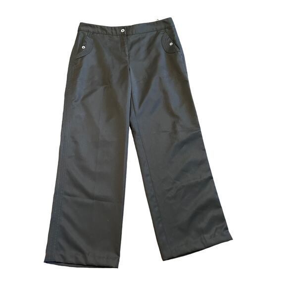 Izod Womens black golf pants, cropped, Size 4